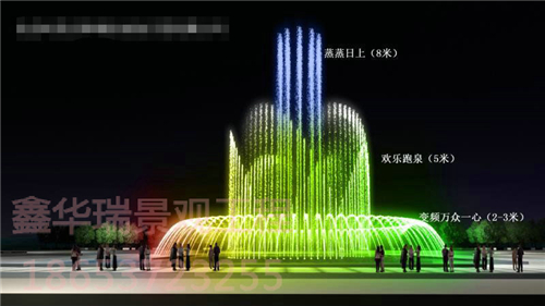 淄博博山禹王山居音乐喷泉工程