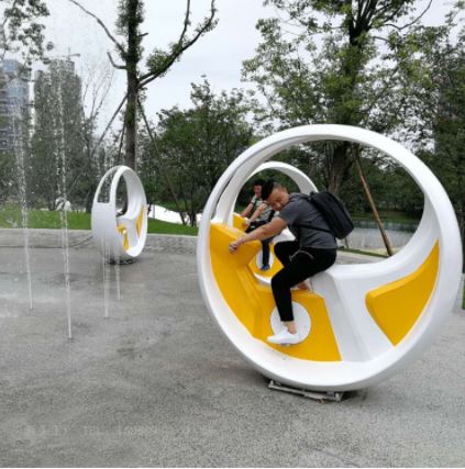 山东自行车互动喷泉设计公司