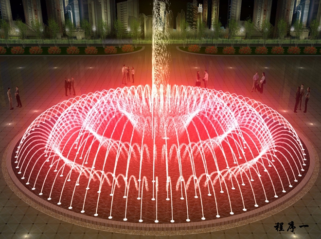 桂林旱式喷泉设计